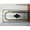 China 7.5mm Single Cabinet Leaded Glass With Brass Zinc Grey Patina Caming wholesale