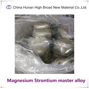 MgSr5 MgSr10 Master Alloy Ingot Magnesium Strontium Master Alloy ISO