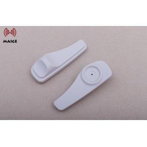 White Garment Security Tag , Shop Magnetic Tags 84 * 30 * 19 Millimeter