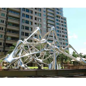 Modern Style Outside Garden Statues Stainless Steel With Mirror Polished Surface