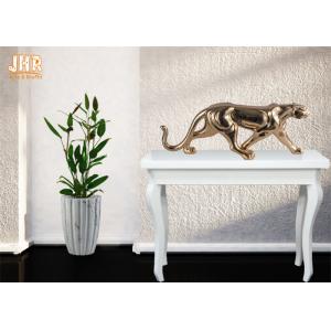 China Gold Foil Polyresin Animal Figurines Indoor Decor supplier