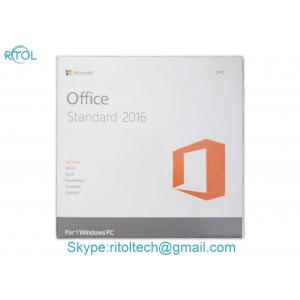 China Retail Package Microsoft Office Key Code 2016 Pro Standard DVD Key Card English Version supplier