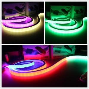 China 50m 24v color changing led bar neon 12w/m 5050 rgb smd digital neon strip light supplier