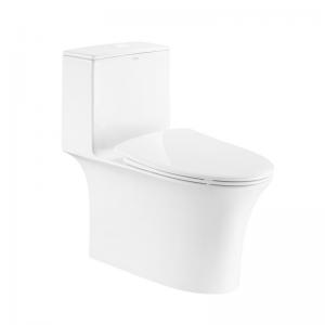 One Piece Elongated Siphon Jet Flush Toilet 1.1 Gpf S Trap 305mm