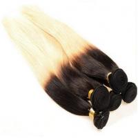 China Soft Smooth Colorful Ombre Hair Extensions , 12 - 30 Inch Straight Remy Hair Weave on sale