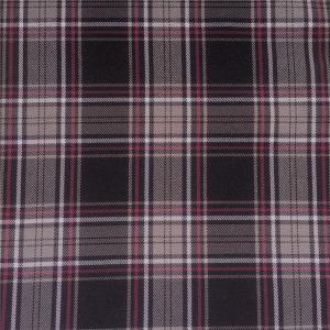Polyester Yarn Dyed Twill Woven Four-Color Lattice Fabric for Lady Dress Grid Suiting Cloth