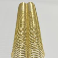 China 48 Loops Single Spiral Metal Coil Binding 0.25 - 2'' For Notebook on sale