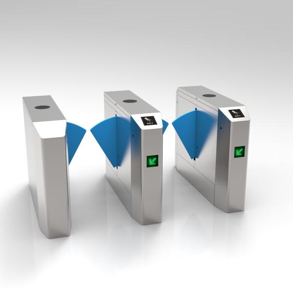 Torniquetes biométricos de la seguridad del emplazamiento de la obra del reconocimiento de la puerta de la barrera de la aleta SS304