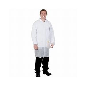 China Anti Static Disposable Plastic Lab Coats Latex Free For Science Lab supplier