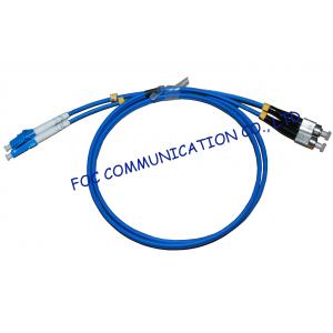 China Armored LSZH Fiber Optic Patch Cable LC - FC Duplex Anti rodent supplier