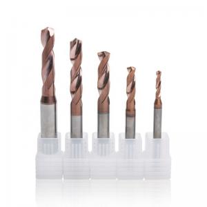 China Tungsten Carbide Twist Drill Bits 3XD Smooth With Shank Chamfering supplier