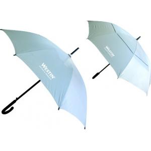 Print logo Custom Hotel Umbrellas Compact Windproof Umbrella Metal Handle