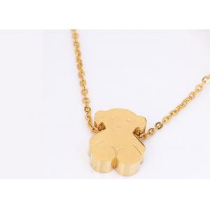 China Fancy Bear Shaped Stainless Steel Pendant Necklace N0007 For Gift / Party supplier