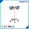 BM-E3014 Medical Hospital Furniture Stainless Steel Mayo Table with Bowl