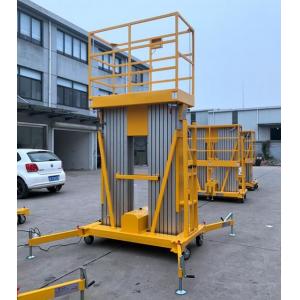 China 10 Meters Aluminum Aerial Work Platform Double Mast Vertical Lift supplier