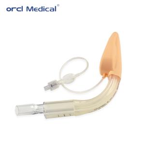 China Masque laryngé en silicone standard à double tube pour fournitures médicales sans latex, utilisation en réanimation, tailles #2-5# avec CE ISO13485 supplier