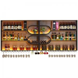 Bar Wall Mounted Wine Cabinet Display Rack Creative Storage