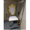 China Royal Banquet Reception Stackable Stainless Steel frame wedding chair Dining chair wholesale