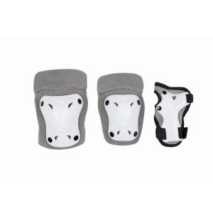 Grey Roller Skate Protective Gear Plus Size PP Cap Mesh Foam