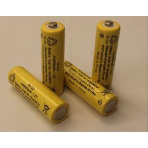 China 1.2V Cylindrical NICD Rechargeable Batteries AA900mAh UL supplier