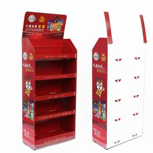 China Corrugated Pop Up Cardboard Counter Display Merchandise Retail Pos Display Rack supplier
