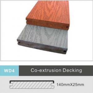 China Foam Composite WPC Decking Flooring 140mm x 25mm Uv Resistance Flooring Boards supplier