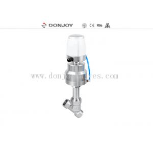 China ss316L BSP Thread  Pneumatic Angle Seat Valve with Mini- C-Top supplier