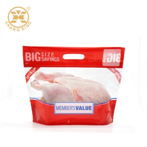 China VMPET EXPE Stand Up Pouch With Handle Roast Chicken Plastic Packaging For Frozen Food supplier