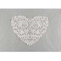 China French Guipure Venice Lace Cotton Lace Neck Applique Water Soluble For Blouses on sale