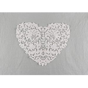 French Guipure Venice Lace Cotton Lace Neck Applique Water Soluble For Blouses