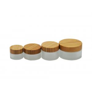 Natural Bamboo Cream 30g Luxury Glass Cosmetic Jars