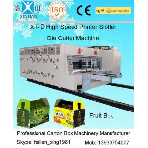 China Auto High Speed Corrugated Carton Printing Slotting Die Cutting Machine supplier