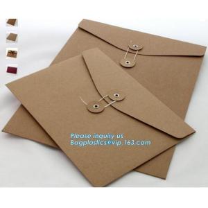 O envelope personalizado do papel do logotipo para o cartão plástico do fornecedor de China, personalizou a antiguidade do papel de embalagem envolve o encarregado do envio da correspondência Envelo