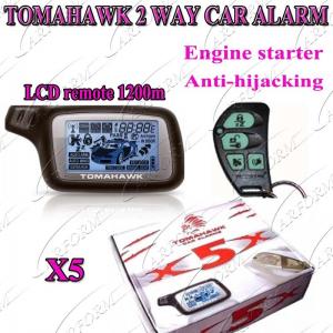 China 2 Way Paging Car Alarm with Auto Alarms Systems FM 1200M LCD Remote Controller TOMAHAWK X5 supplier