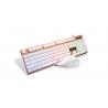 China Waterproof Computer Hardware Devices , Suspended Colorful LED Light USB Gaming Keyboard wholesale