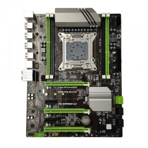 X79 Turbo Motherboard With B75 Chipset For Gaming, Desktop Mainboard With 4 DDR3 Server Memory Slots, 3 PCIEX16 2 PCI