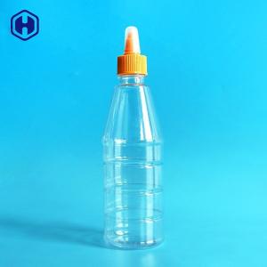 China Soft Pet Plastic Bottles With Tomato Sauce Paste Screw Squeeze Lid supplier