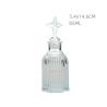 China Airtight Small Glass Diffuser Bottles 85ML With Fancy Cap LFGB wholesale