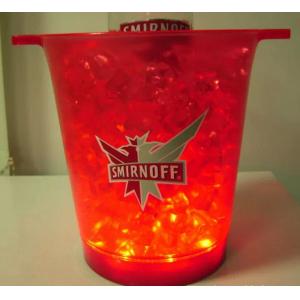 China Multi-color Led ice bucket changeful with AAA battery,Logo avialable from tested factory supplier