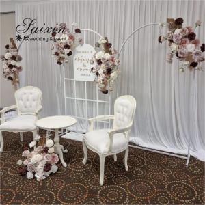 Hot sale White metal arch wedding Backdrop  For Wedding Decoration stage Party
