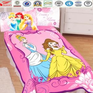China OEM brand Disney Princess bedding sheet sets for girls,Microfiber Polyester bed sets.Home textiles manufacturer china supplier