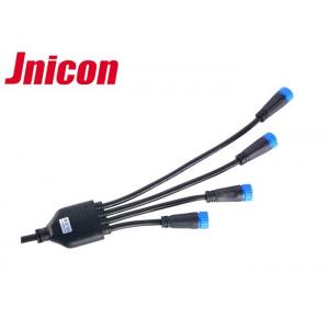 China 16AWG Waterproof Power Connector , Y Branch Male Female Power Connector supplier