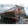 Dongfeng 8*4 27.5cbm Fuel Tank Trailer 340HP Aluminium Alloy For Transporting