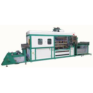 China PLC Microcomputer Controlled Vacuum Thermoforming Machine with 420-710mm Forming Width and 0.1-2.5mm Material Thickness wholesale