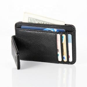 China 0.08kg RFID UPS Magnetic Card Holder Wallet , ROHS Leather Credit Card Pouch supplier