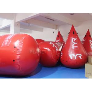 China Cone Used Inflatable Swim Buoy , Inflatable Vinyl Buoys 1.5 M / 1.8 M / 2 M supplier