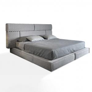 Upholstered Deluxe Double King Size Bed Modern Luxury Bedroom Furniture