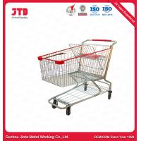 China CE Metal Grocery Cart With Wheels Unfolding 150 Liter American Style on sale