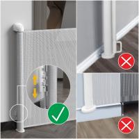 China Easy Install Mesh Retractable Baby Gate Pet Safety Door Gate Baby Barrier on sale