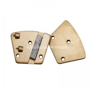 China ASL Trapezoid  PCD Single Bar Magnetic Connection Diamond Grinding Shoes non-threaded supplier